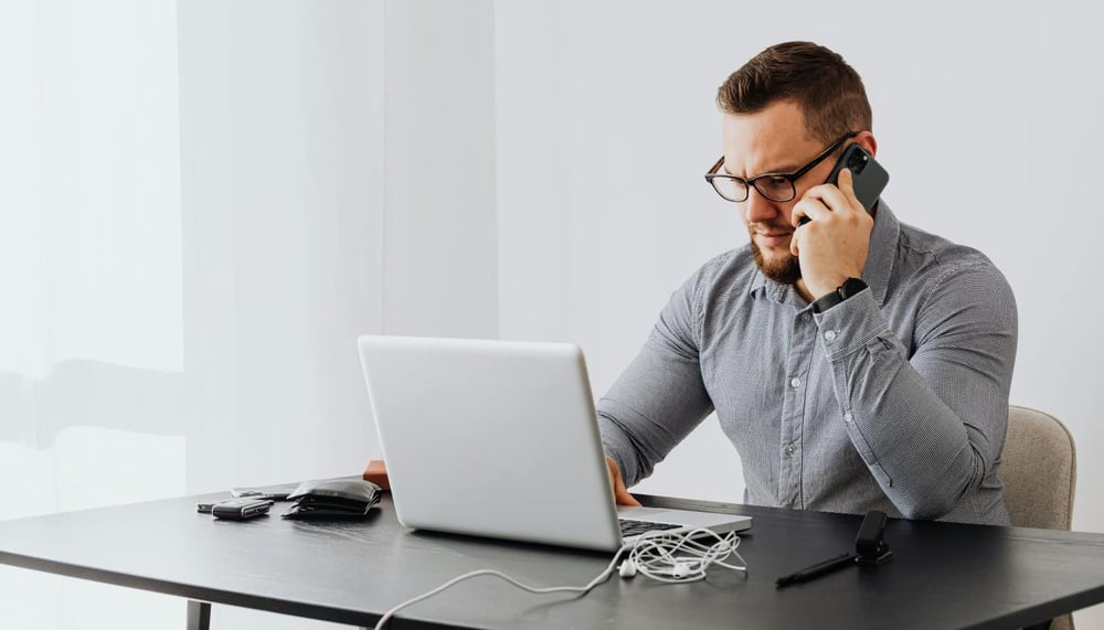 business man on phone business man on phone