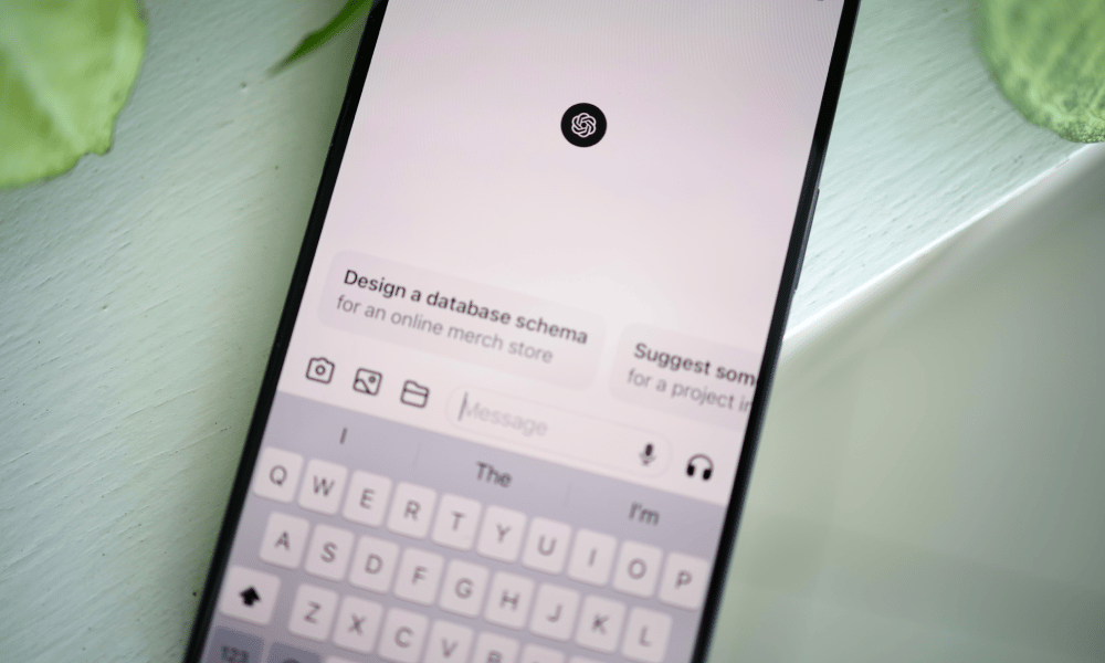 chatgpt mobile interface