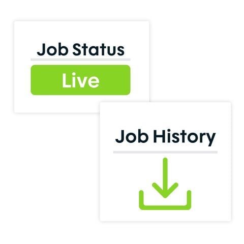 job status and history