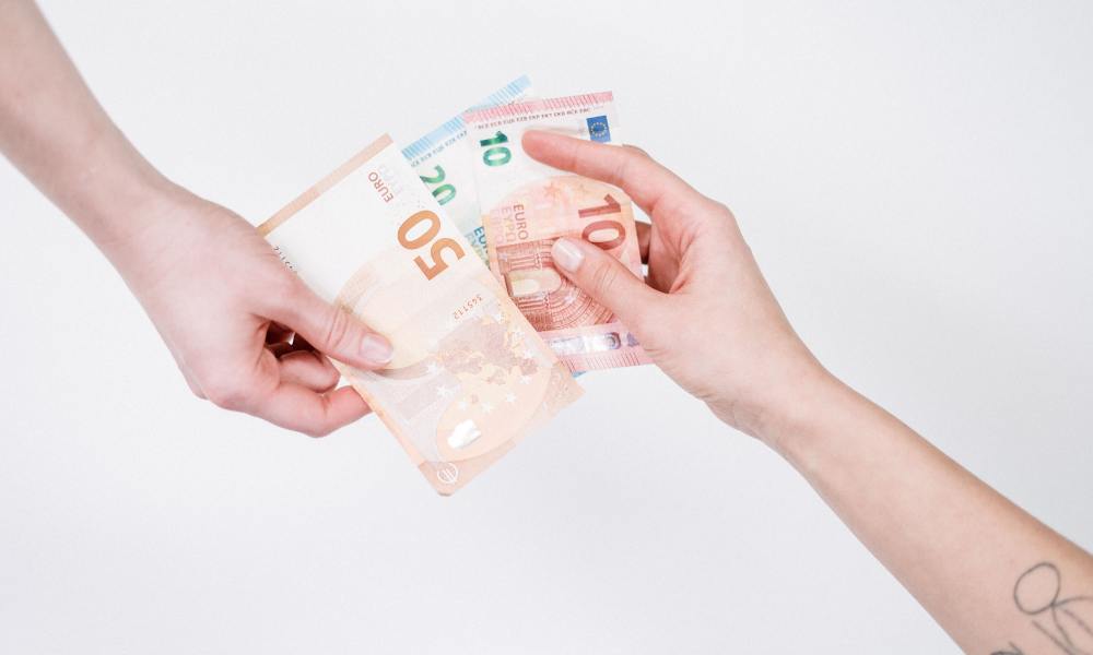 exchanging money exchanging money