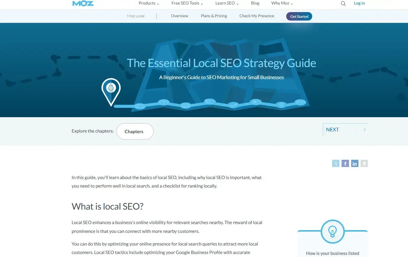 moz local seo guide Moz's Local SEO Guide
