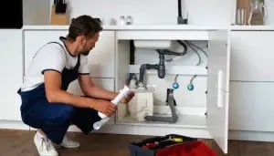 plumbing professional doing his job pic plumbing professional doing his job pic