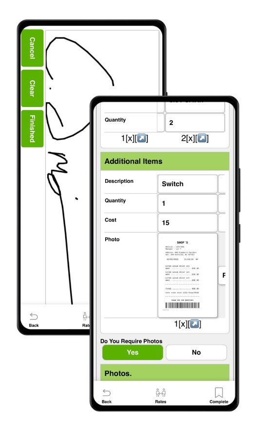 service maintenance mobile app for engineers