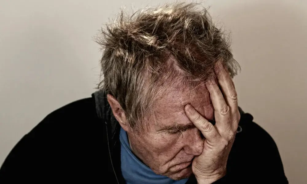 stressed man stressed man