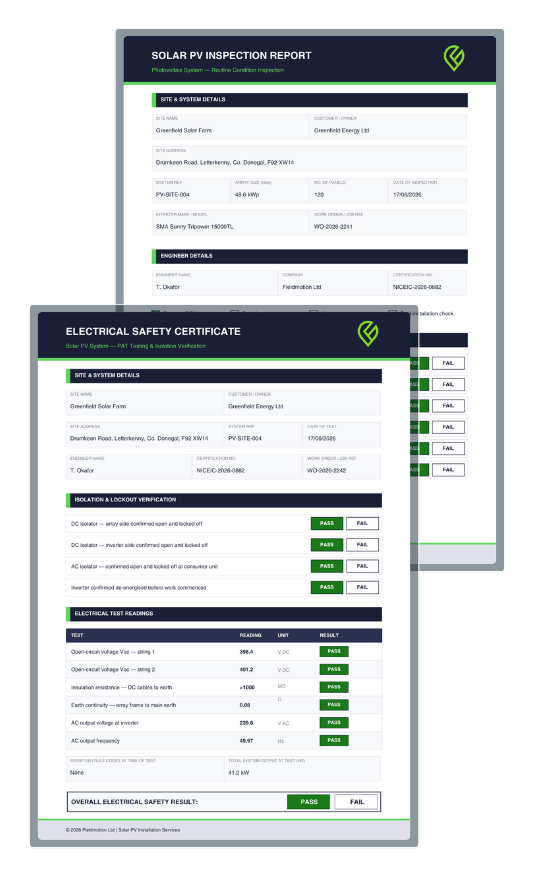 renewable energy compliance & environmental records