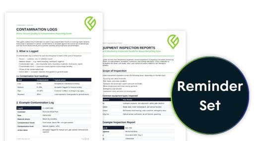 waste & recycling management compliance asset records