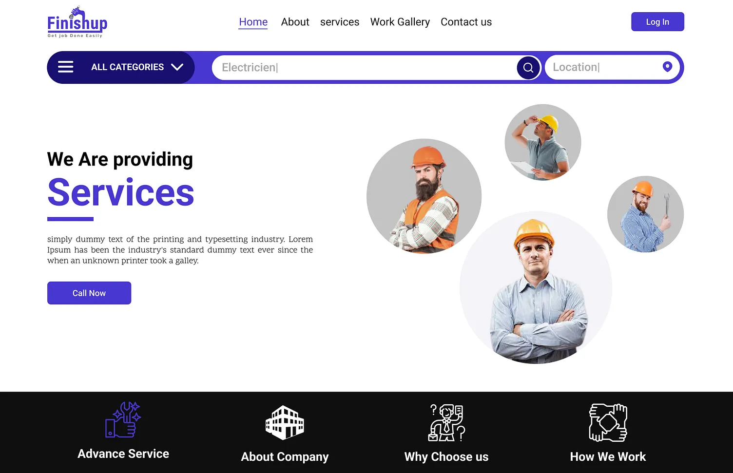 service website template