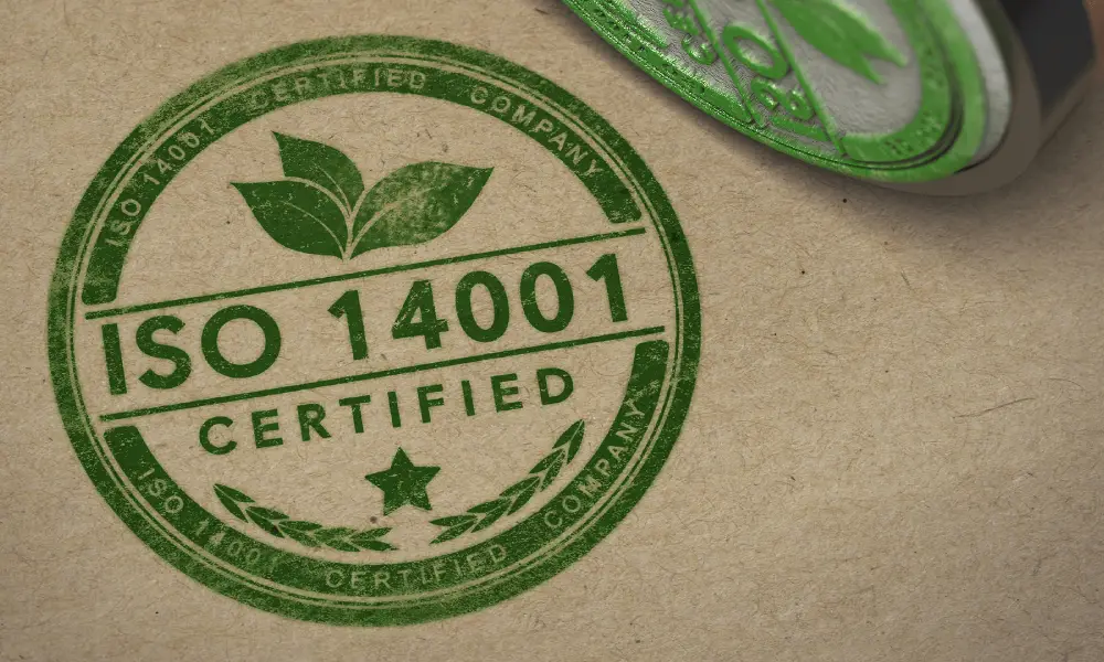ISO 14001 certified