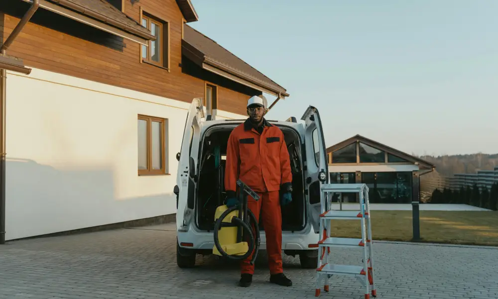 field worker on site