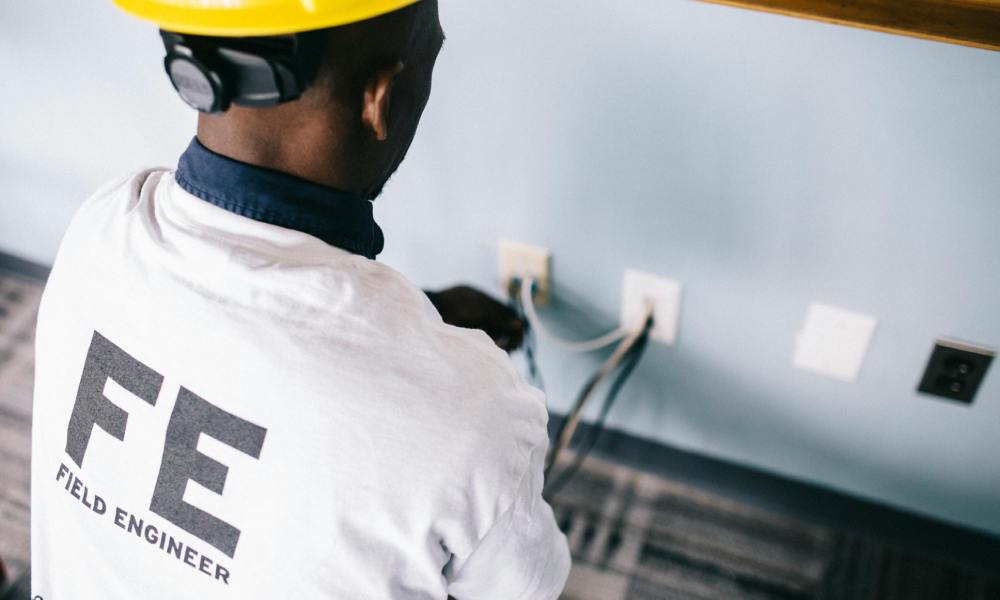 field engineer on site