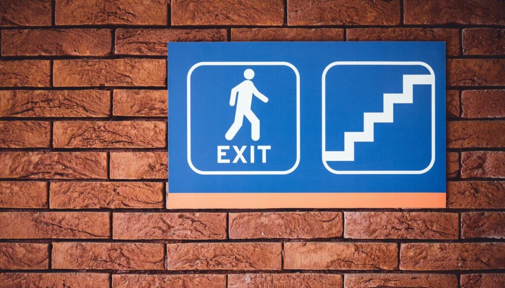 exit sign