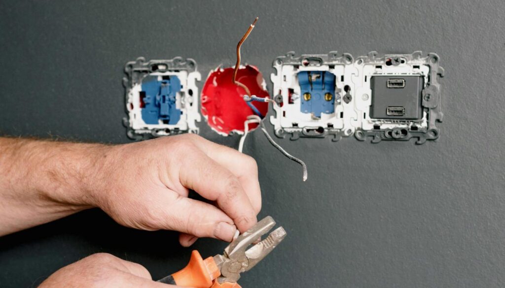 electrical socket installation