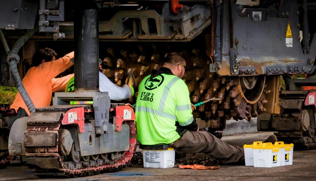 engineers performing maintenance